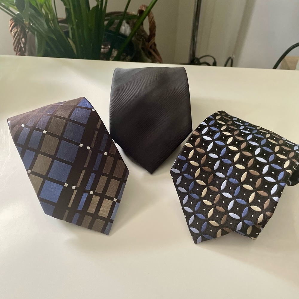 3 Tie Bundle: Geoffrey Beene/Van Heusen